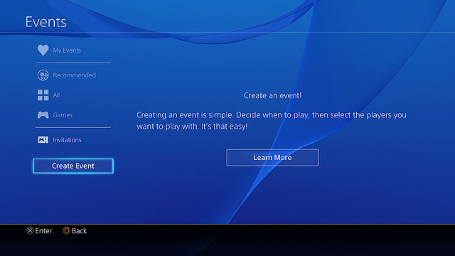 PS4 System Software 3.50 - User Scheduled Event