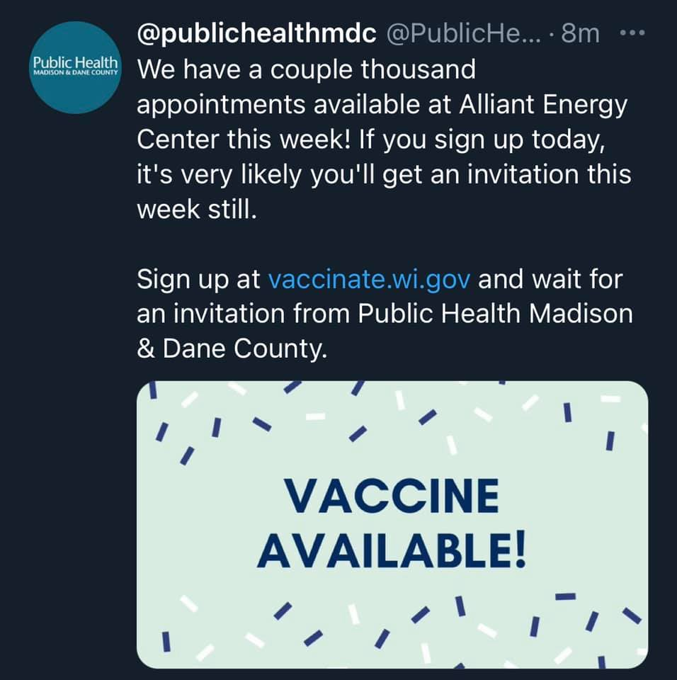 Vaccines available