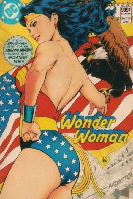 Wonder Woman #750 Variant Cover by Stanley "ARTGERM" Lau-Retro Version