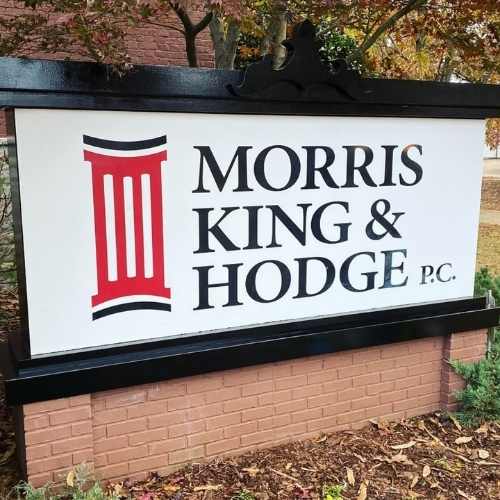 Morris King & Hodge Entrance Sign