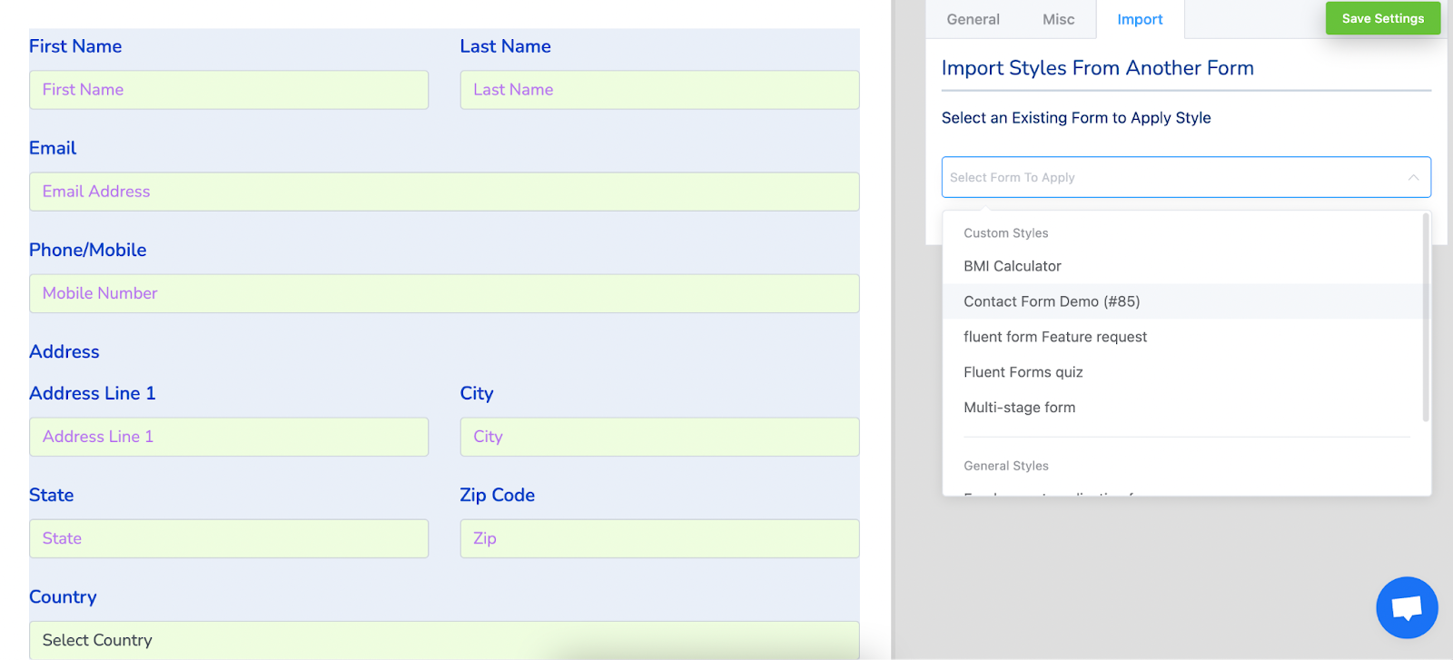 global styler, wordpress maintenance request form