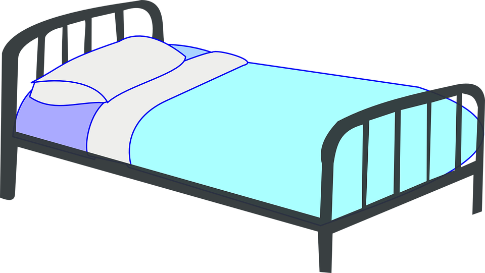 Free vector graphic: Bed, Frame, Metal, Pillow, Bedroom - Free ...