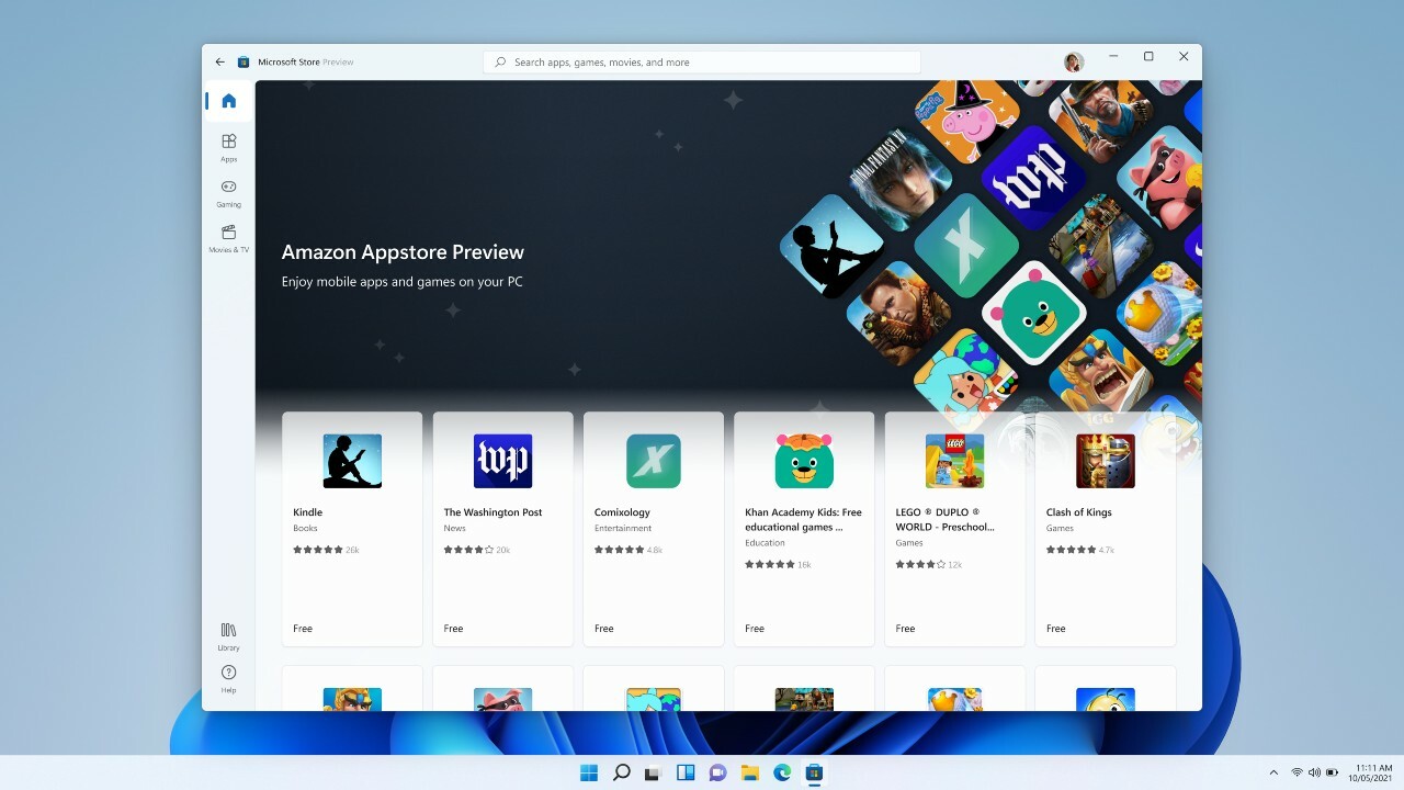 Android apps addition in windows 11