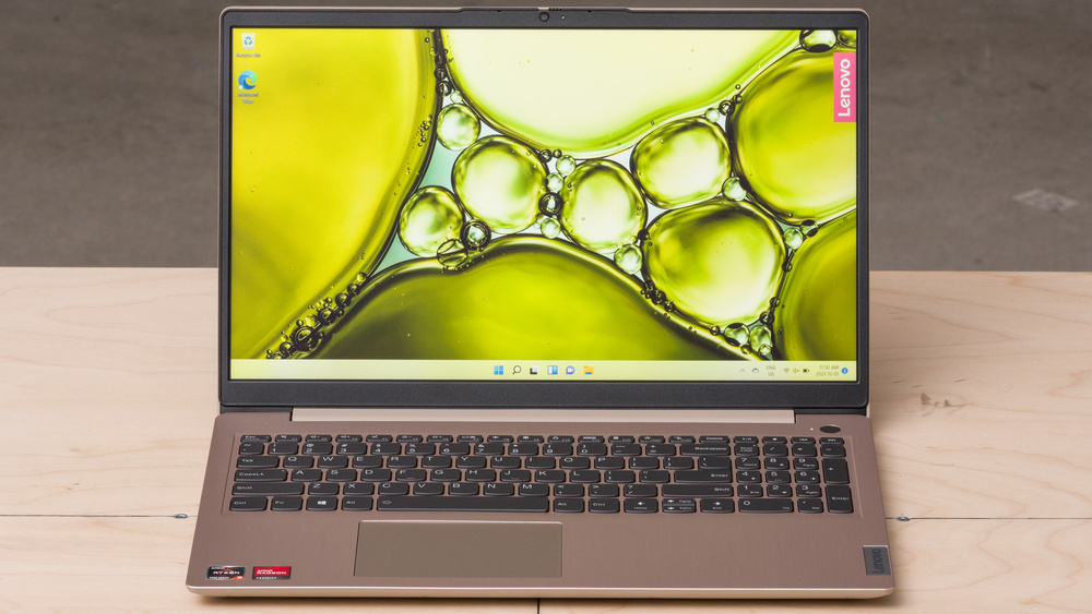 This image shows the  Lenovo IdeaPad 3 2022 on the table.
