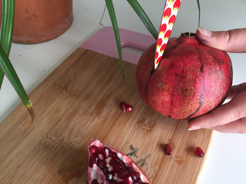 Best way to cut open a pomegranate | Mostly Minted