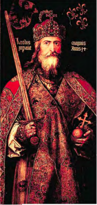 Painting of Charlemagne