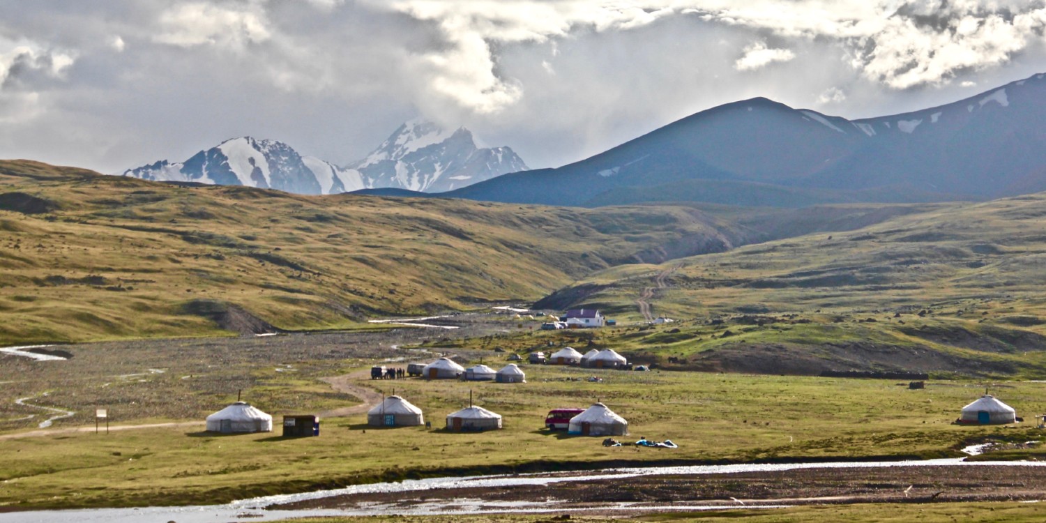 tented settlement on the Mongolian plateau