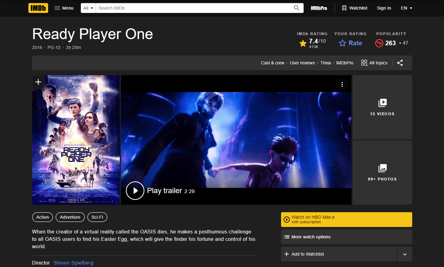 Ready Player One Movie evoke Metaverse