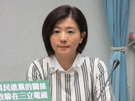 执政党国民党立委王育敏（美国之音张永泰拍摄）