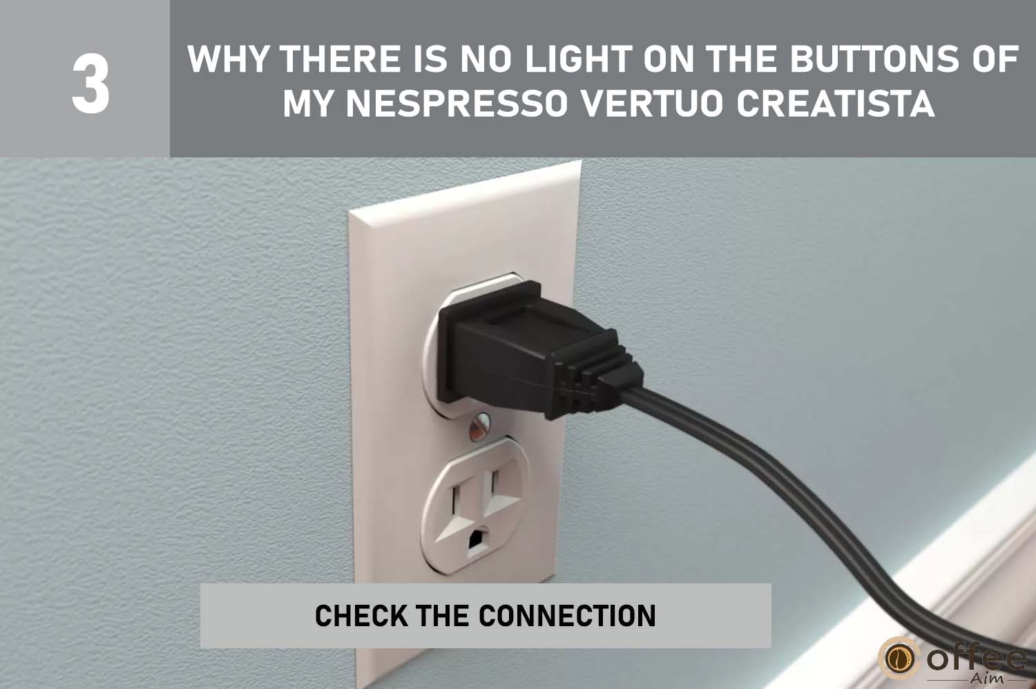 The image shows how to fix Nespresso Vertuo Creatista buttons not lighting up by checking the connection. Simple troubleshooting.





