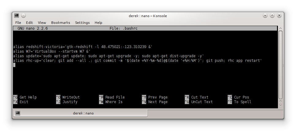 bashrc