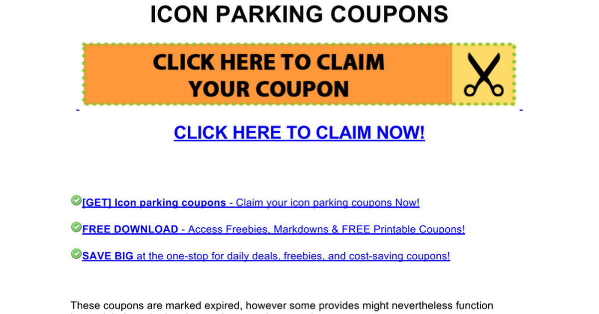 icon parking coupons Google Docs