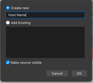 Naming guests in OBS Studio