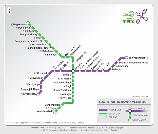 Namma Metro Purple Line Map 