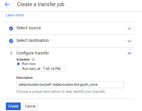 data transfer service in GCP
