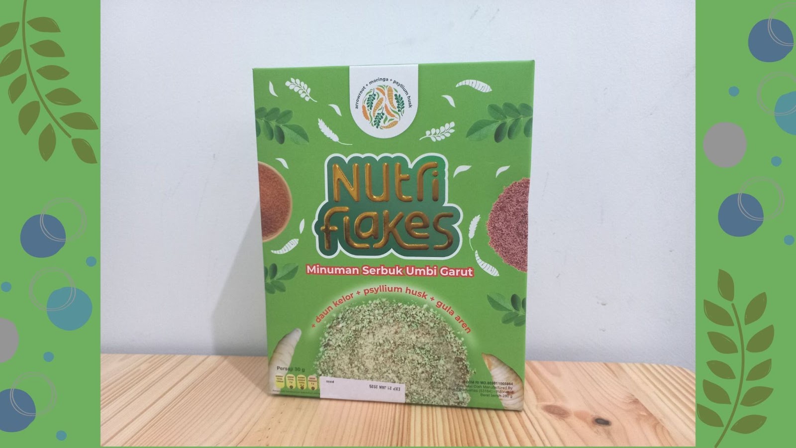 sereal umbi garut nutriflakes  untuk asam lambung naik