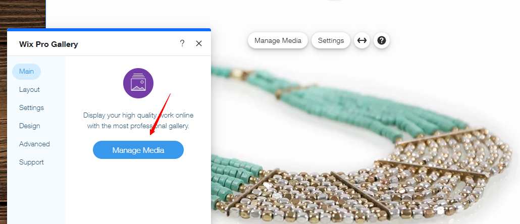 How to change an image on Wix