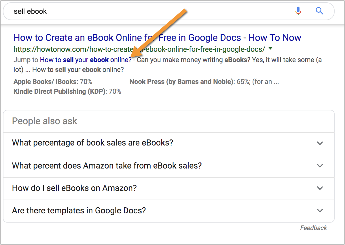 Google uses on-page tables of contents to populate “Jump to” links in search snippets. 