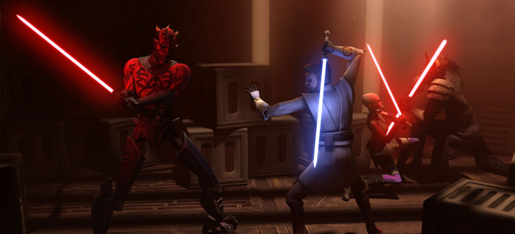  Opress and Darth Maul vs. Asajj Ventress and Obi-Wan