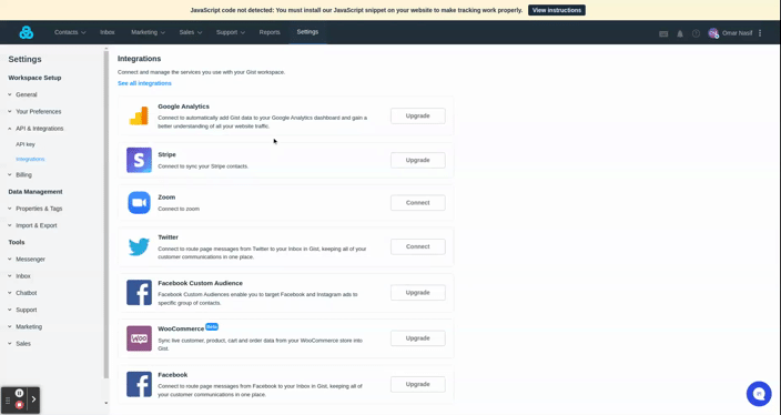 Integration of Groupboss with Gist