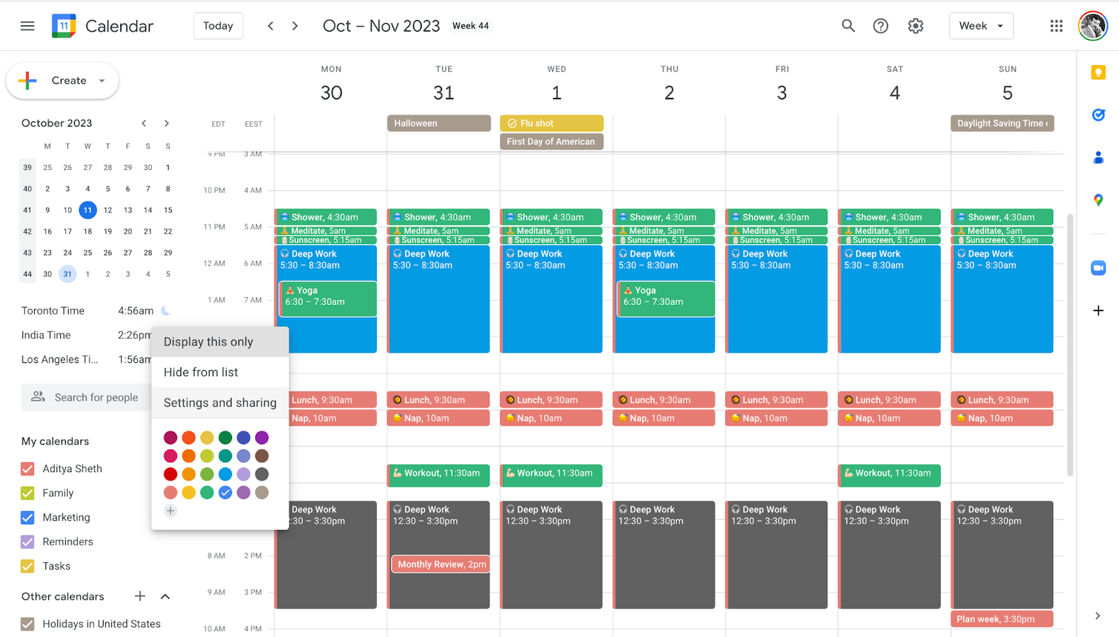Group Google Calendar