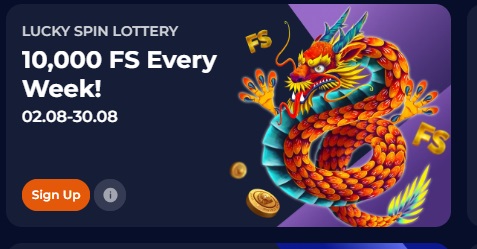 Lucky Spin Lottery with Free Spins at Nine Casino