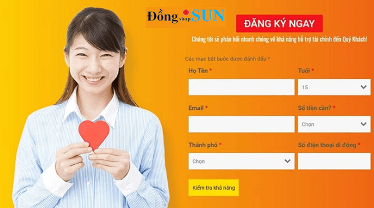 Vay tiền tiêu dùng uy tín - Dong Shop Sun