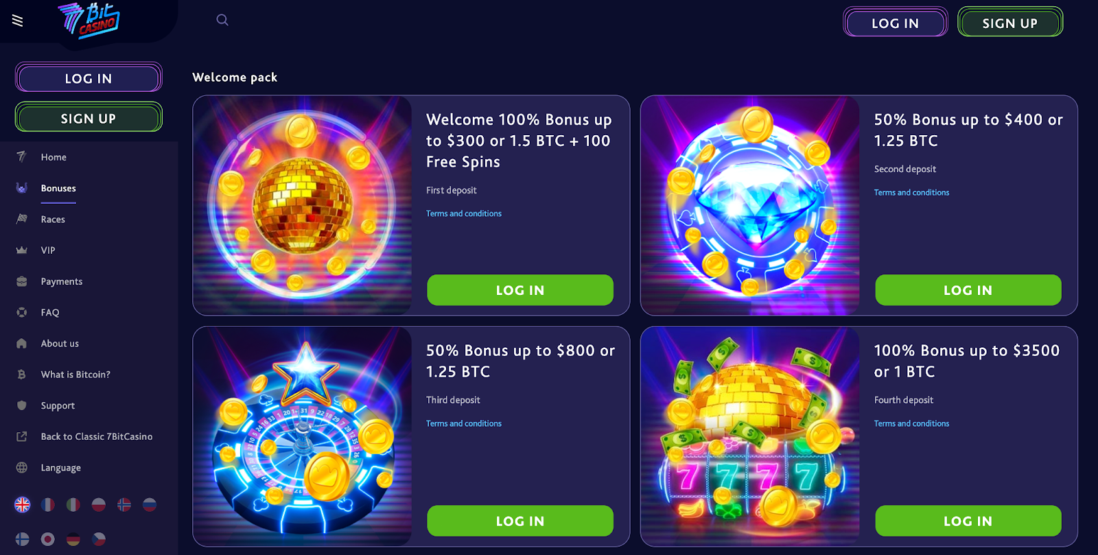 7bit casino bonuses