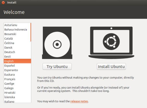 Install Ubuntu window