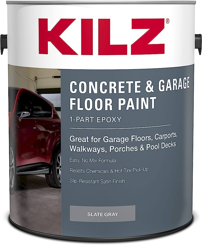 KILZ L377711 1-Part Epoxy Acrylic Concrete & Garage Floor Paint