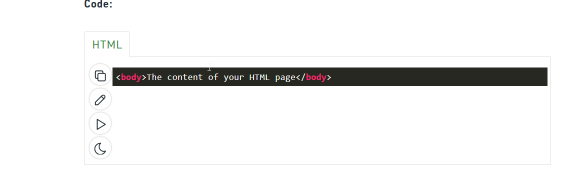 html body tag