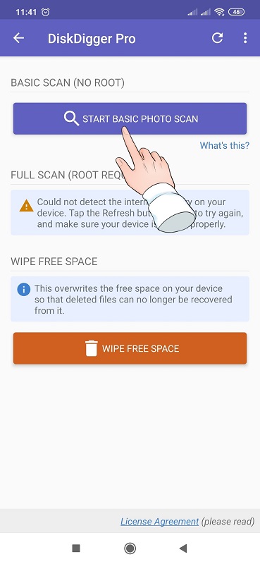 Explanation of recovering deleted photos استرجاع الصور