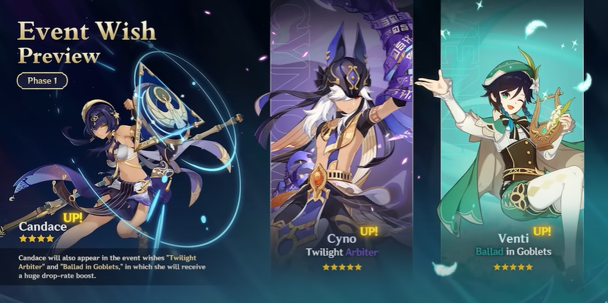 Twilight Arbiter - Cyno and Candace Banner Guide | Genshin Impact