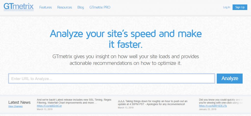 Kiểm tra tốc độ website bằng công cụ GTmetrix