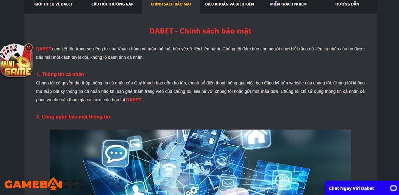 bảo mật dabet