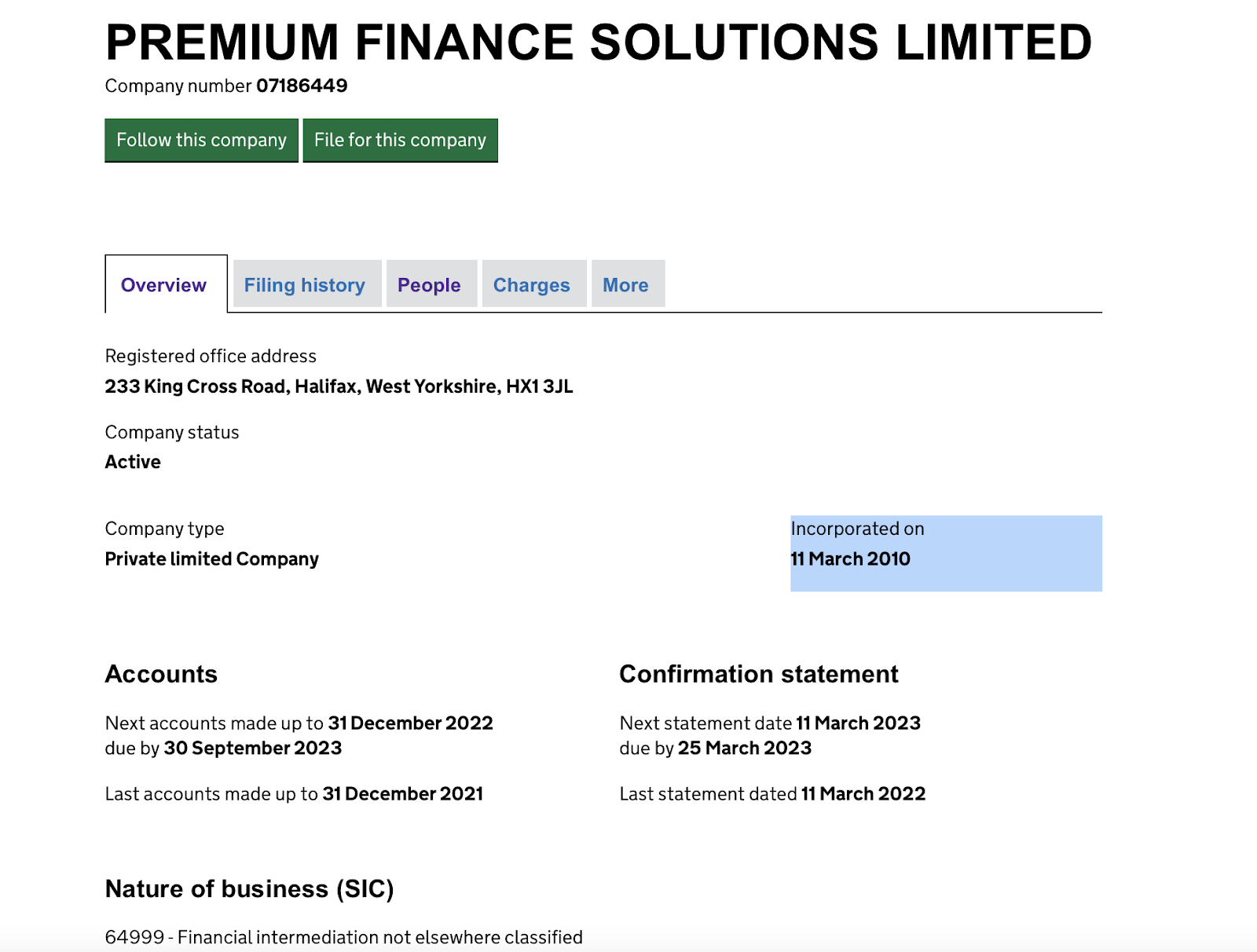 Premium Finance Solutions Limited: отзывы о работе компании