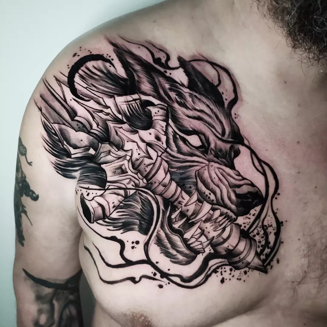 Aesthetic Wolf Tattoo