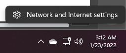 Network and Internet Settings