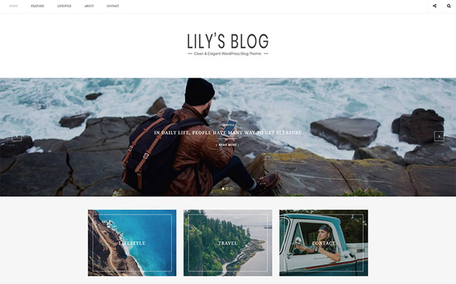 Lily Daily Blog WordPress Tema