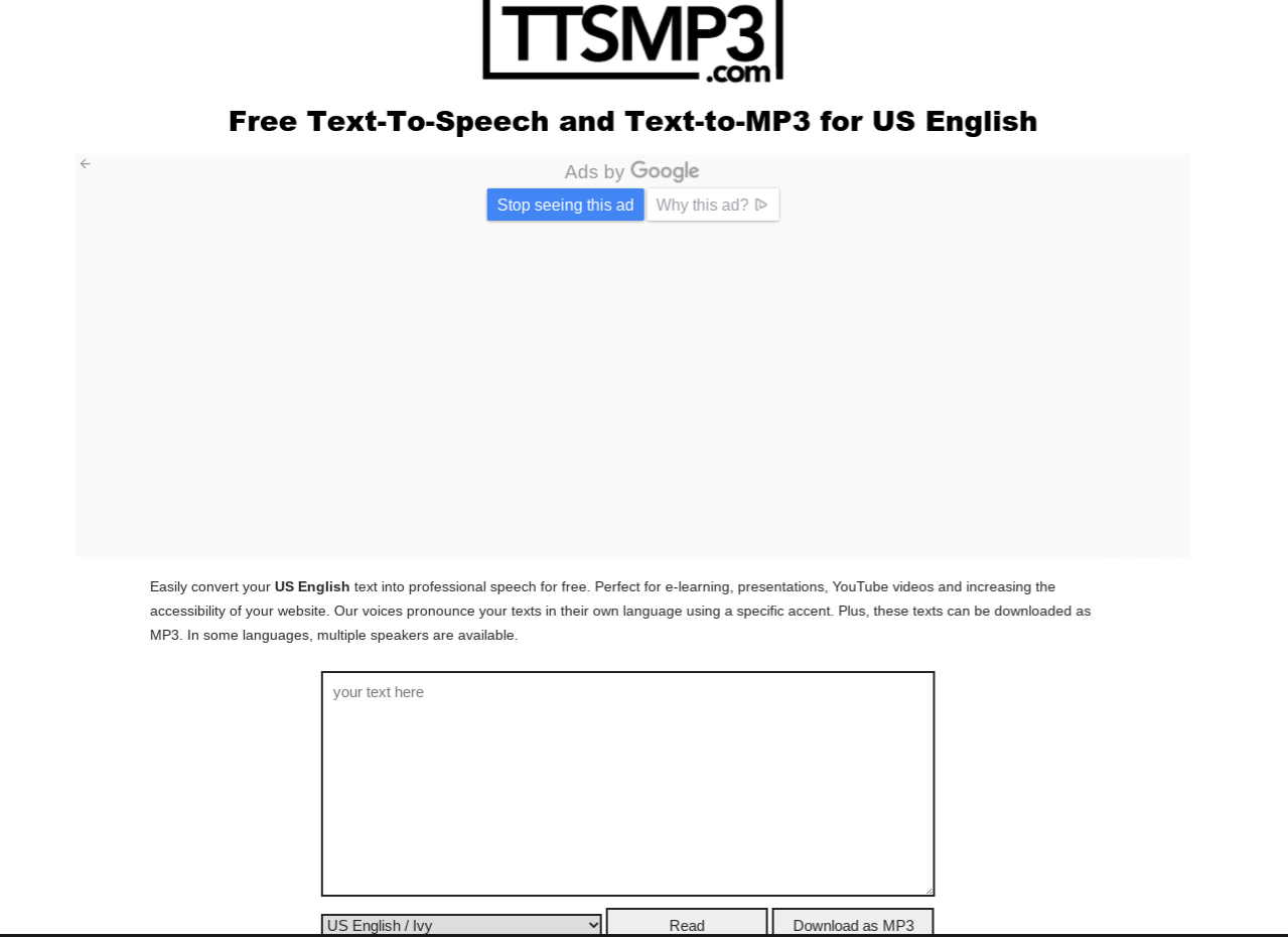 TTSMP3 - Best text to speech online tools - ReadSpeaker