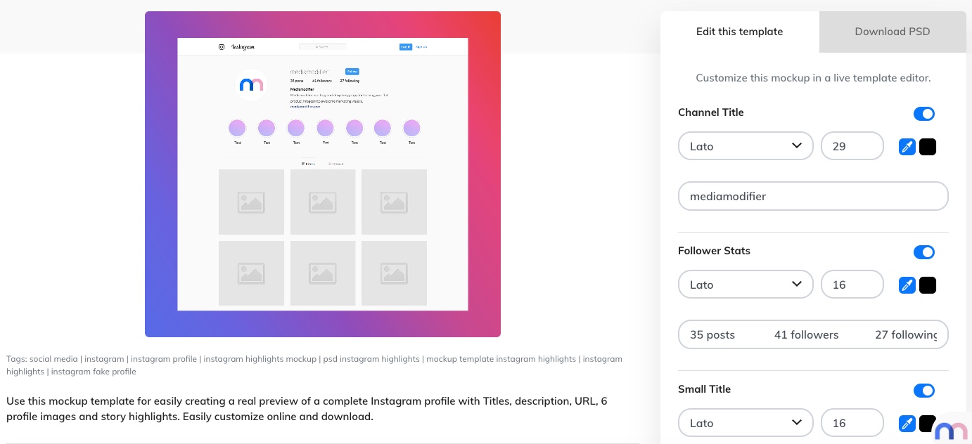 How to Create a Fake Instagram Profile (June 2022) | Mediamodifier