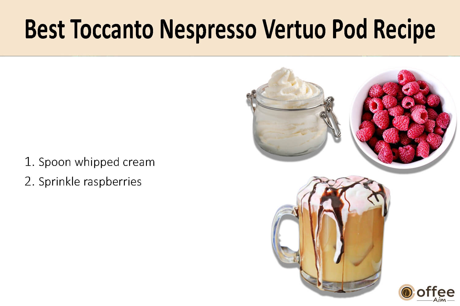 In this image, I clarify the preparation instructions for crafting the finest Toccanto Nespresso Vertuo coffee pod.
