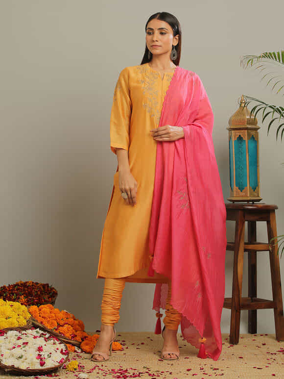 buy chanderi suit online