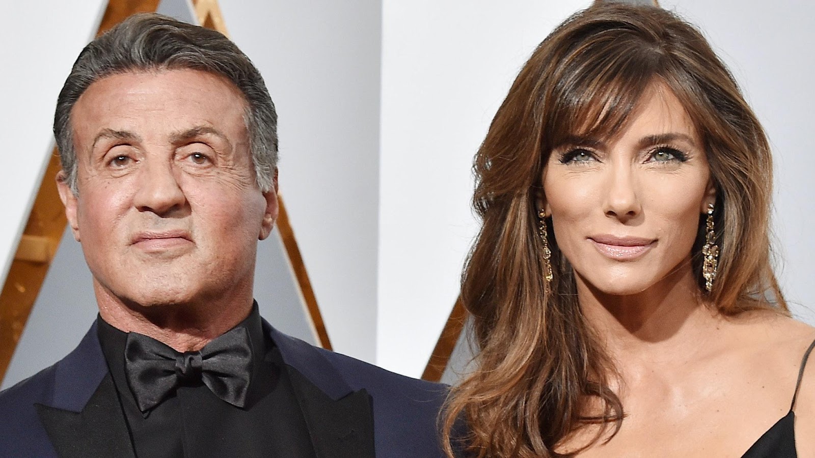 Actor Sylvester Stallone (L) and Jennifer Flavin attends the 88th Annual Academy Awards at Hollywood & Highland Center on February 28, 2016 in Hollywood, California.