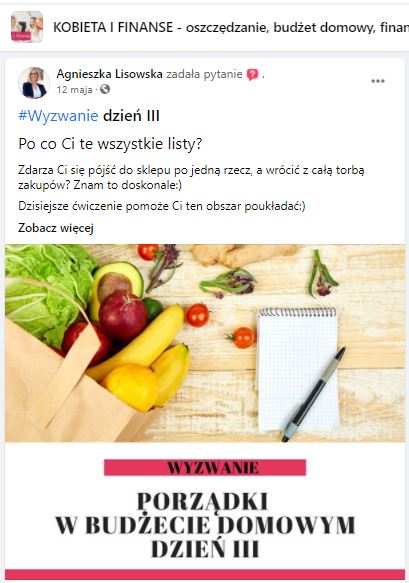 Grupa FB o oszczędzaniu