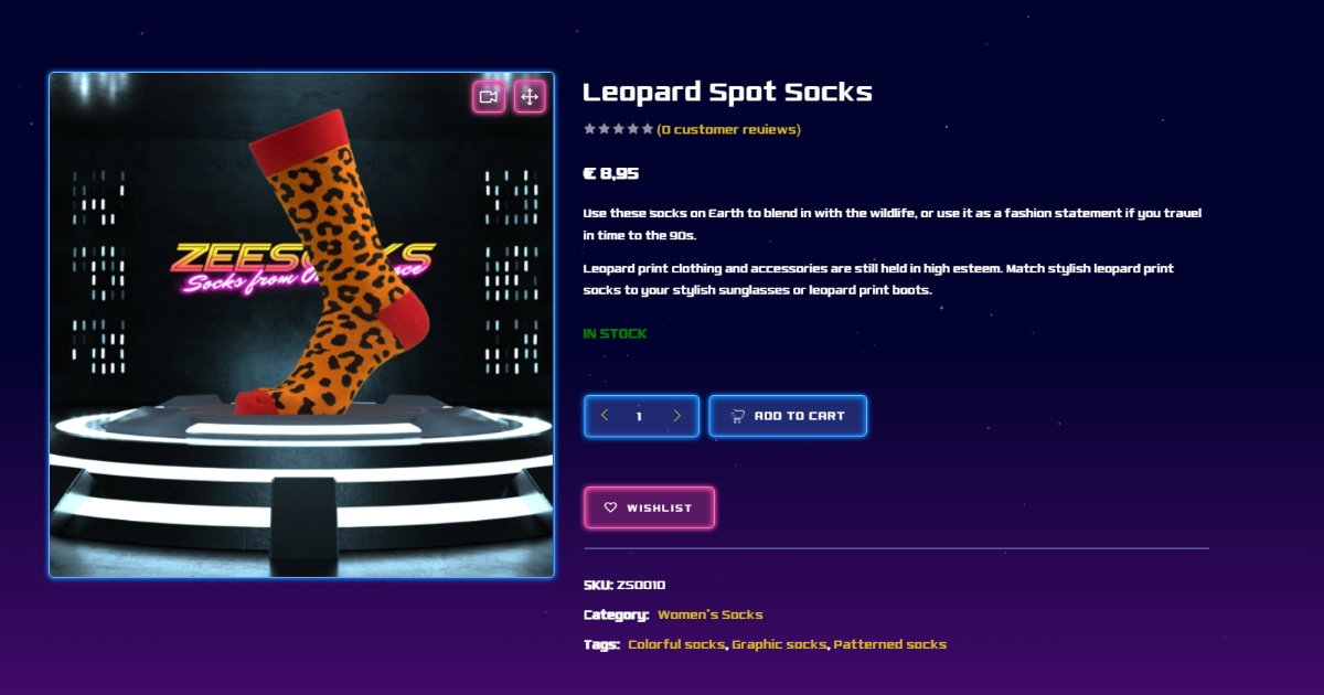 zee socks leopard print socks