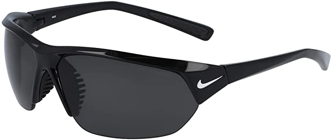 Nike Men's Skylon Ace Sunglasses, Black Frame/Polarized Grey Lens EV0527 010 Made in Italy
