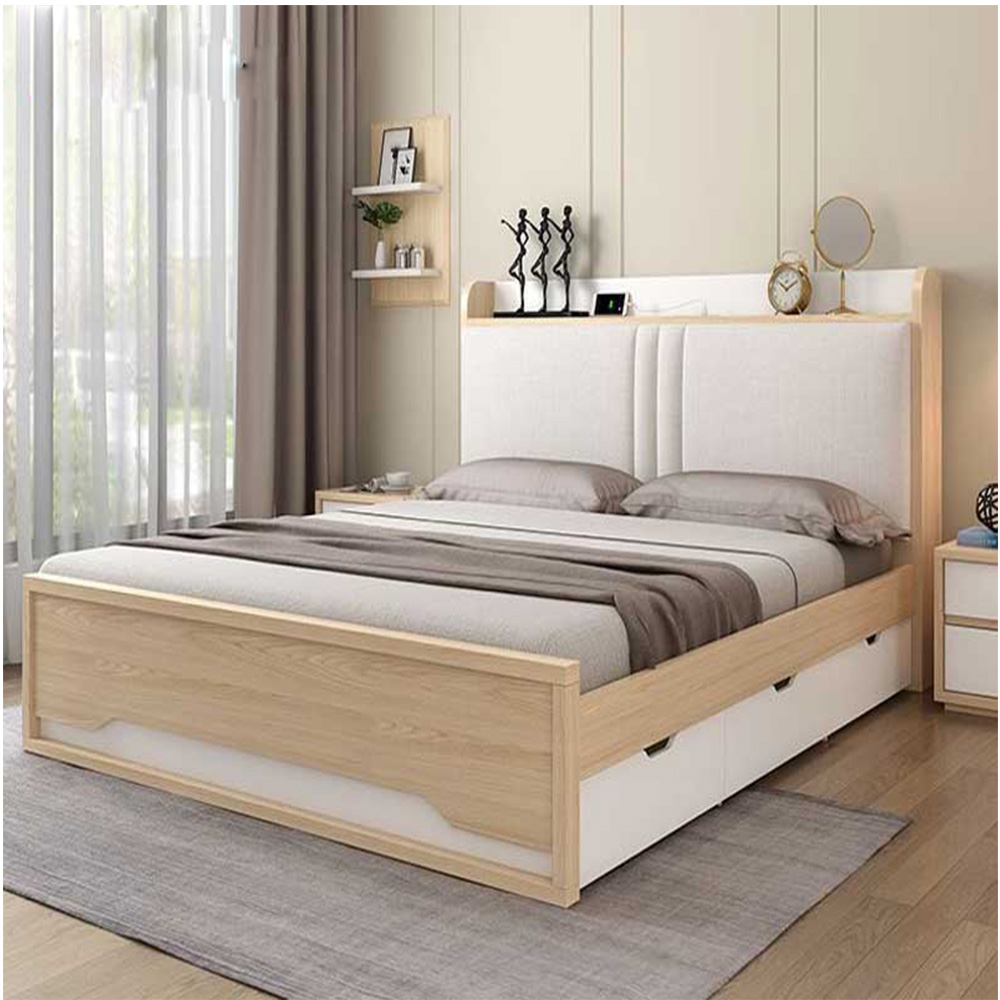 Giường ngủ cần phù hợp với gam màu chung của phòng ngủ