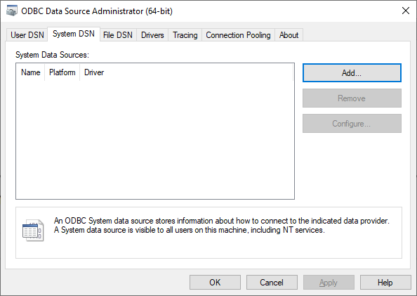 ODBC Driver Configuration