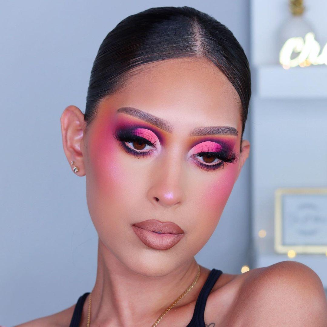 Pink and Purple Eyeshadow Makeup